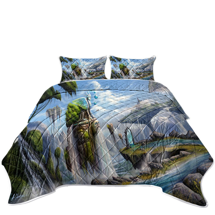 Fiction Dreamscape Beautiful Natural View Quilts