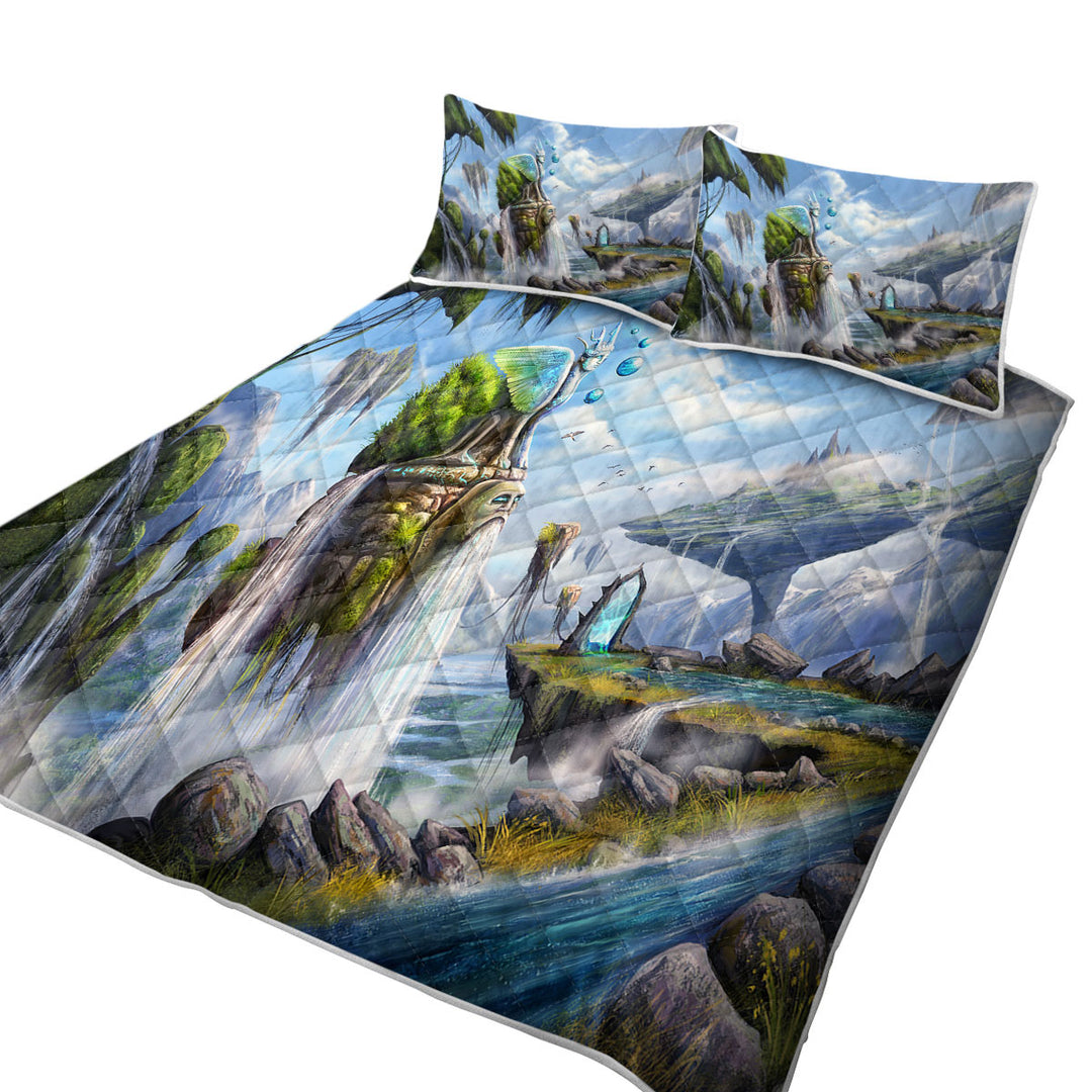 Fiction Dreamscape Beautiful Natural View Summer Quilt