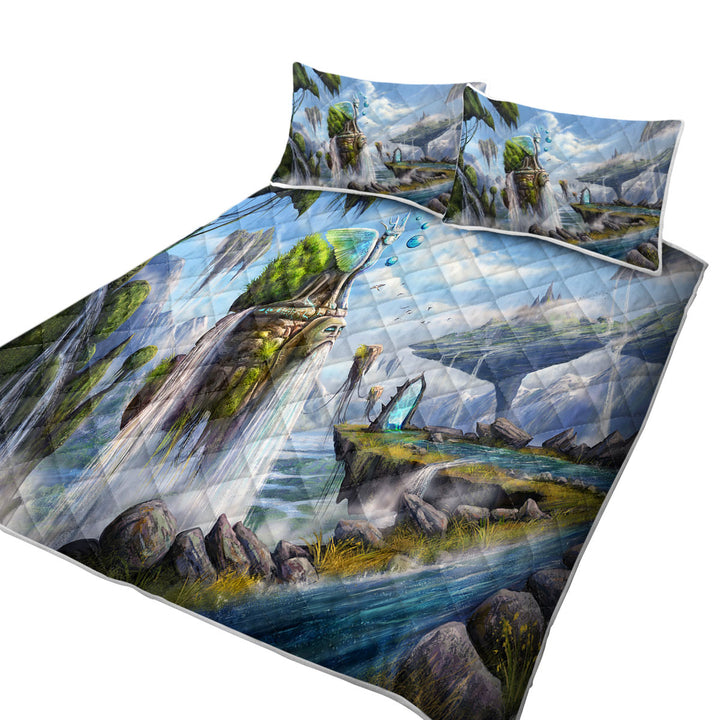 Fiction Dreamscape Beautiful Natural View Summer Quilt