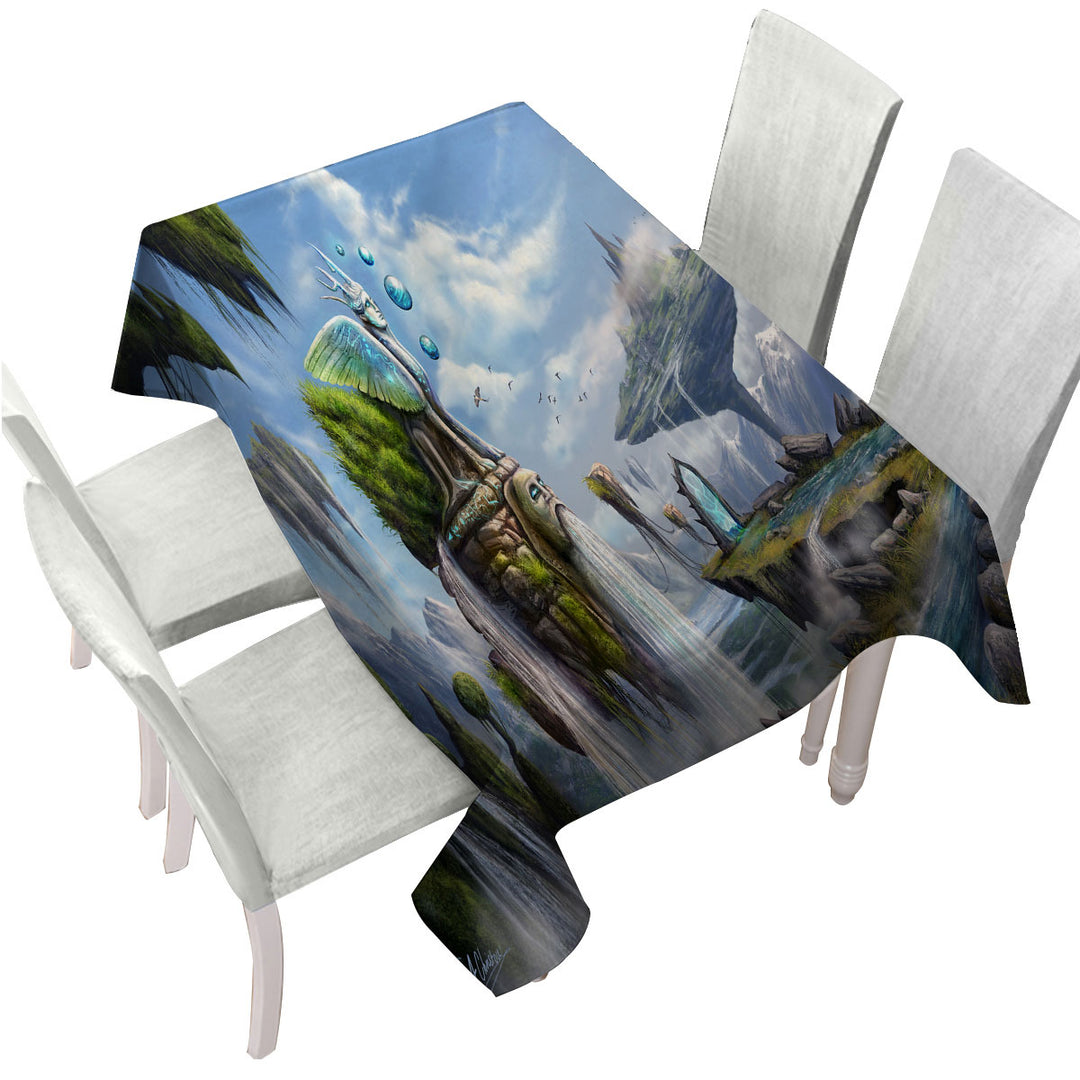 Fiction Dreamscape Beautiful Natural View Tablecloths