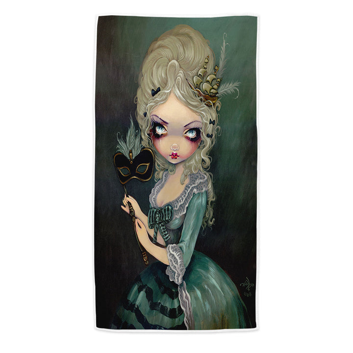 Fine Art Beach Towels Marie Masquerade the Doomed Queen