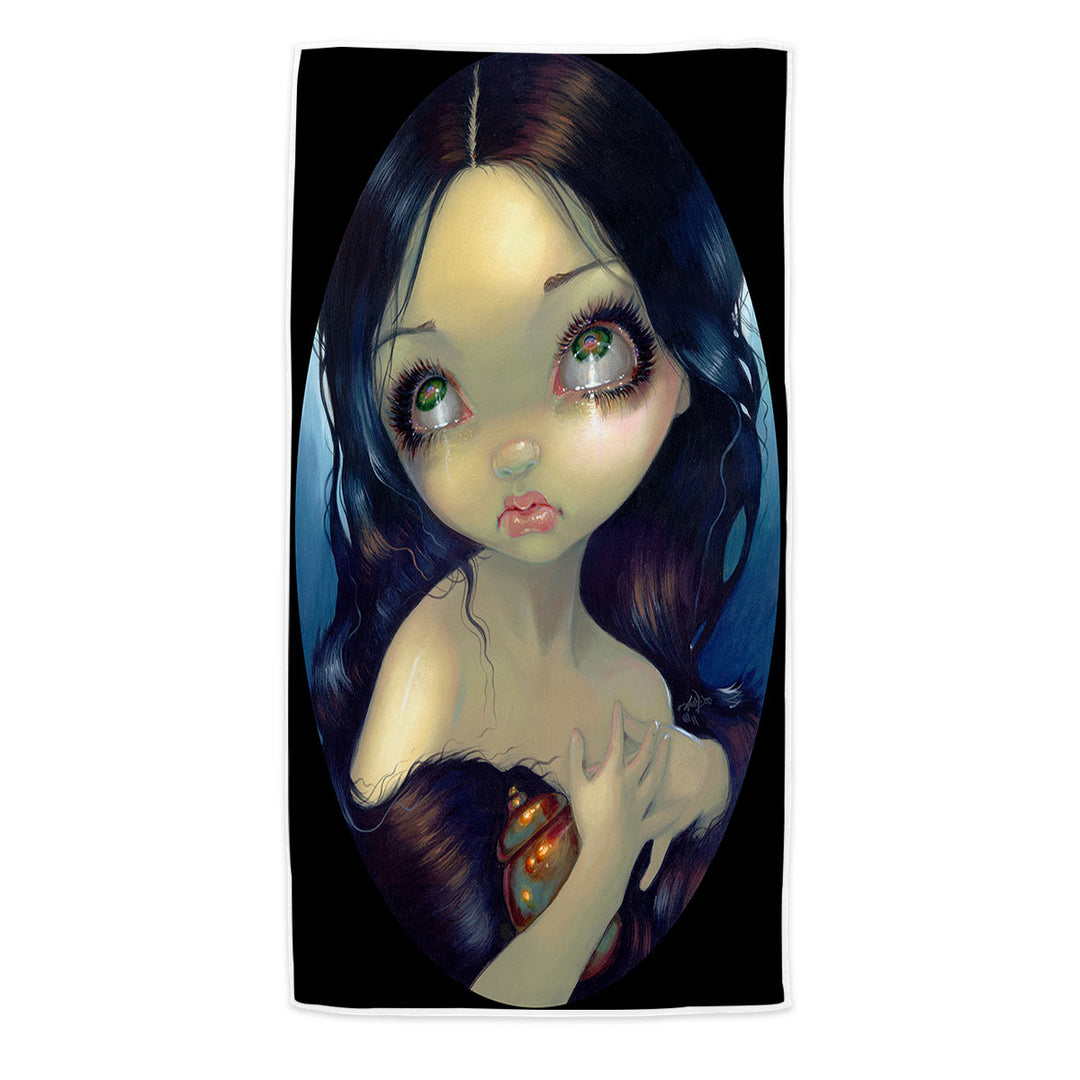 Fine Art Beach Towels Penitent Magdalene a Dramatic Portrait