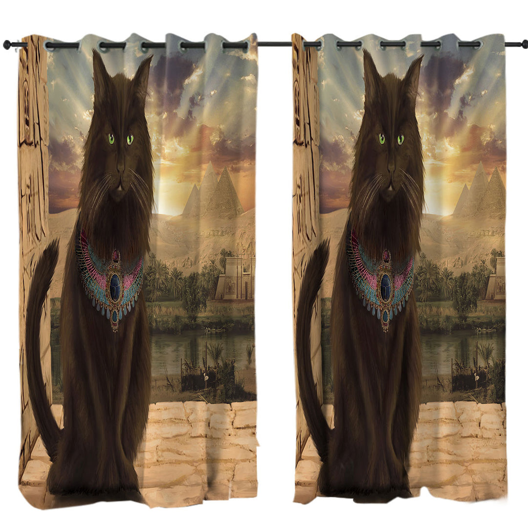 Fine Art Cat Prince in Egypt Curtain