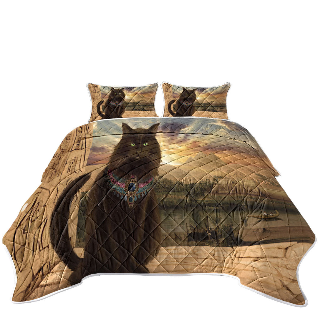 Fine Art Cat Prince in Egypt Quilts