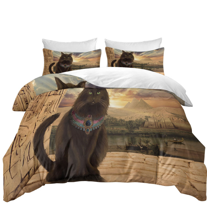 Fine Art Cat Prince in Egypt Twin Duvet Covers