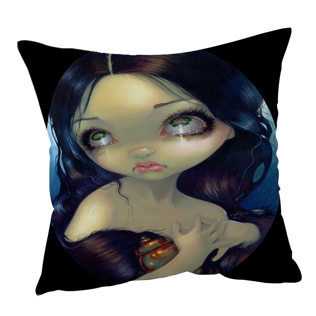 Fine Art Decorative Cushions Penitent Magdalene a Dramatic Portrait