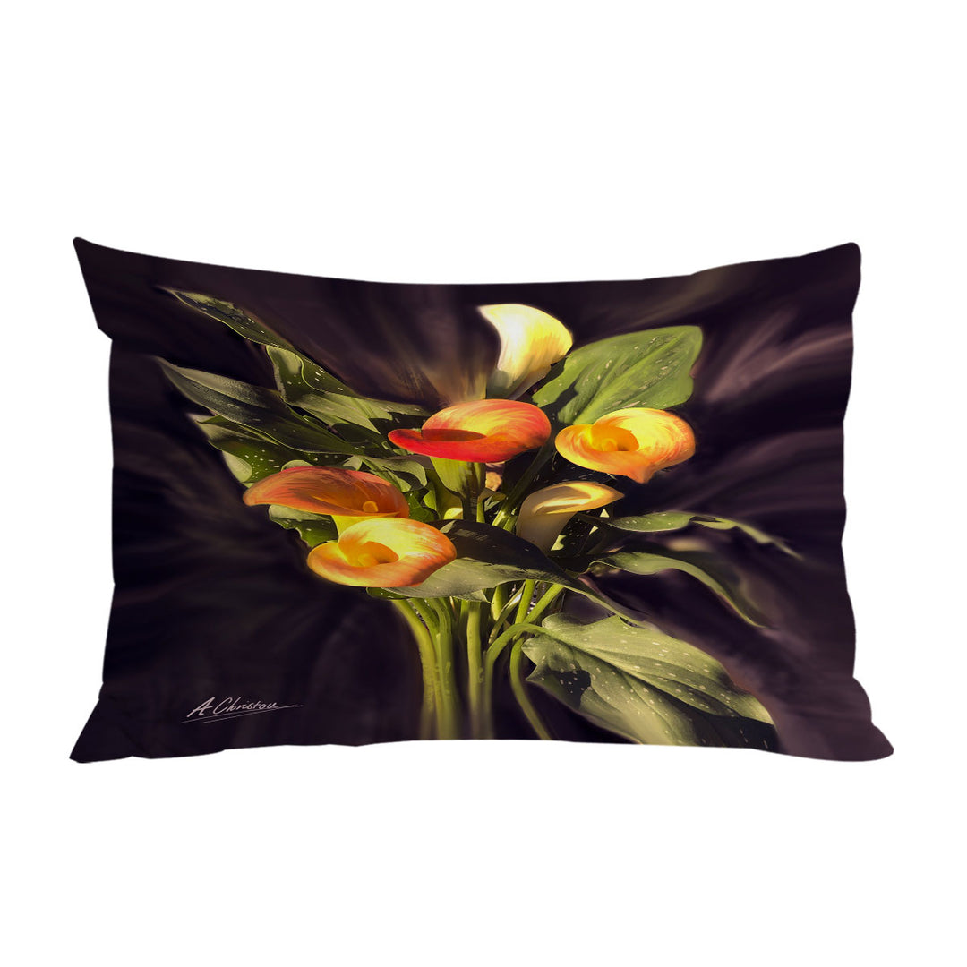 Fine Art Flower Bloom Orchid Pillow Case Covers