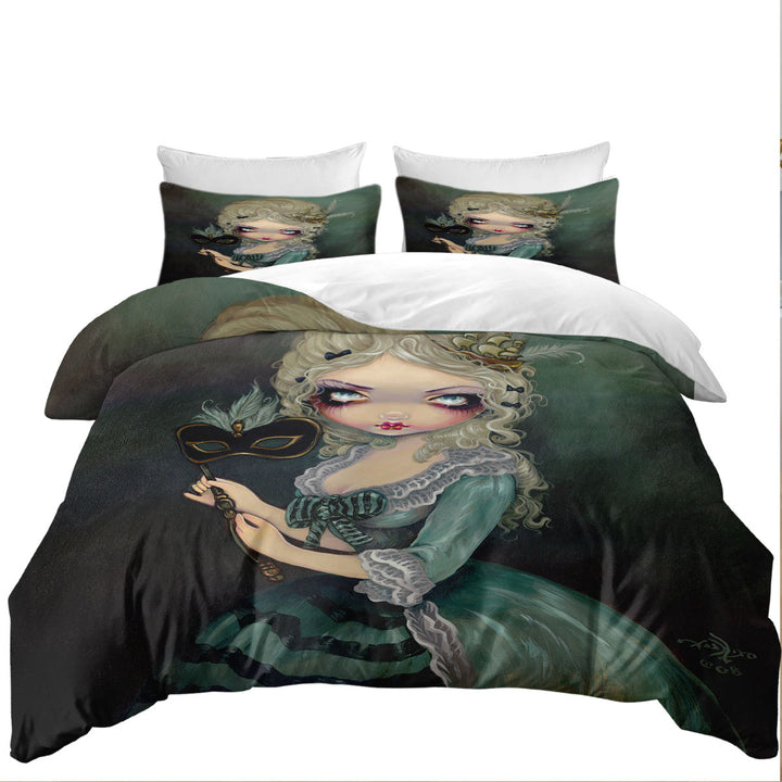 Fine Art Marie Masquerade the Doomed Queen Duvet Cover