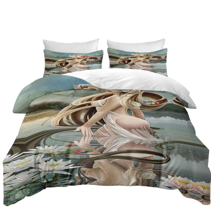 Fine Art Reflections Beautiful Sexy Girl Queen Size Duvet Cover