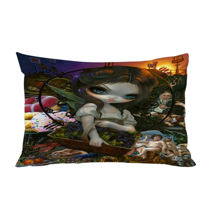 Fine Art Unseelie Court Gluttony Seven Deadly Sins Pillowcase