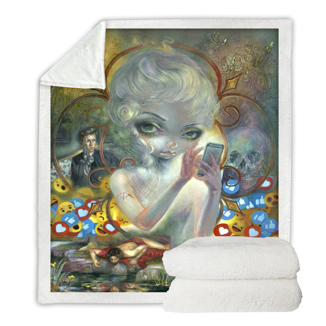 Fine Art Unseelie Court Vanity Seven Deadly Sins Decorative Blankets