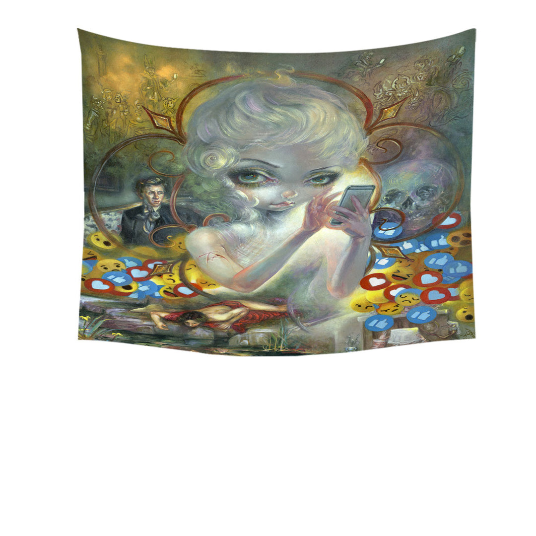 Fine Art Unseelie Court Vanity Seven Deadly Sins Hanging Fabric on Wall