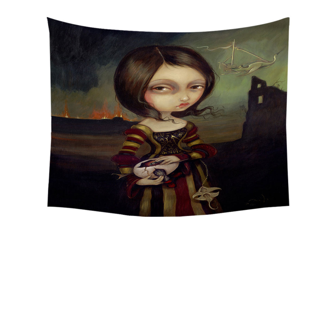 Fine Art Wall Decor Lady with a Bosch Egg