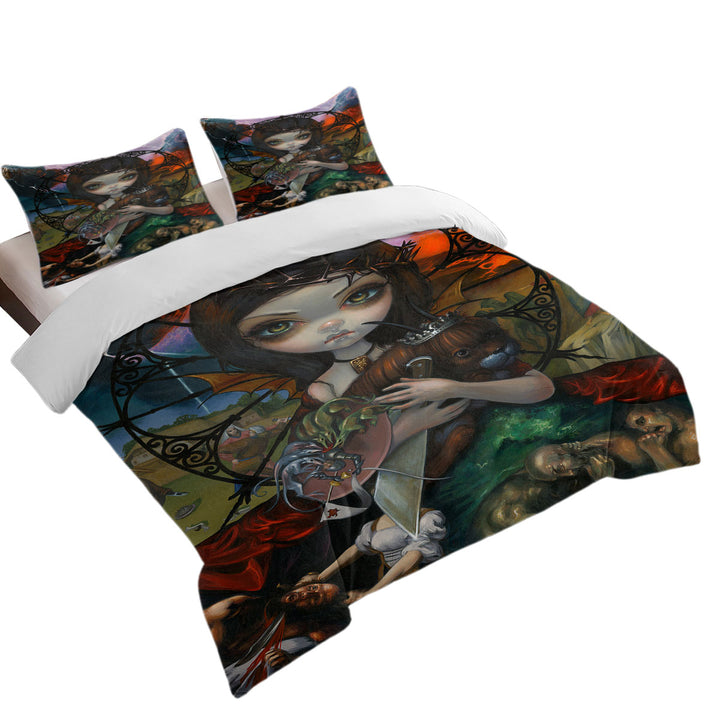 Fine Dark Art Unseelie Court Wrath Seven Deadly Sins Coverlet