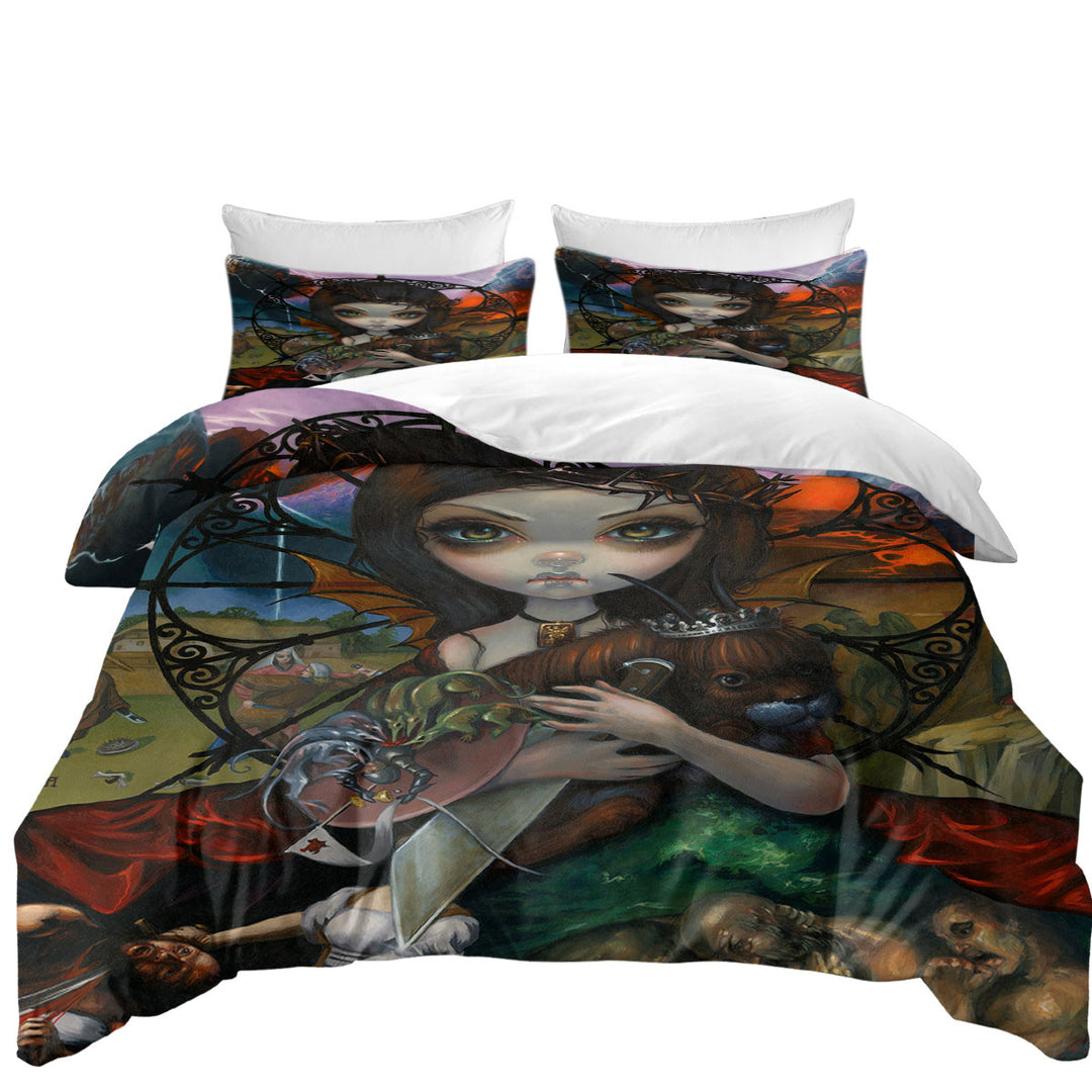 Fine Dark Art Unseelie Court Wrath Seven Deadly Sins Coverlets