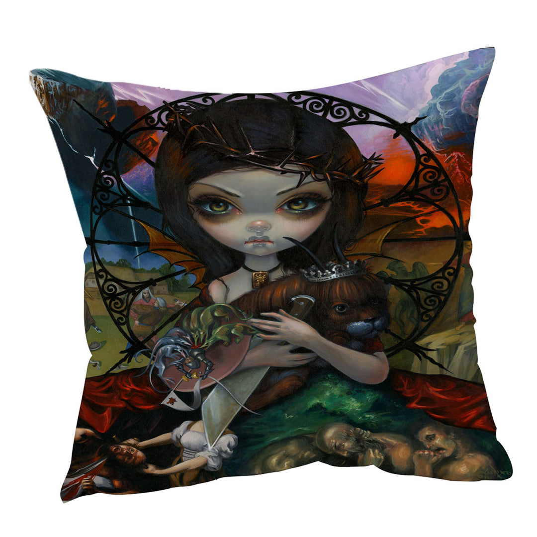 Fine Dark Art Unseelie Court Wrath Seven Deadly Sins Cushions Covers