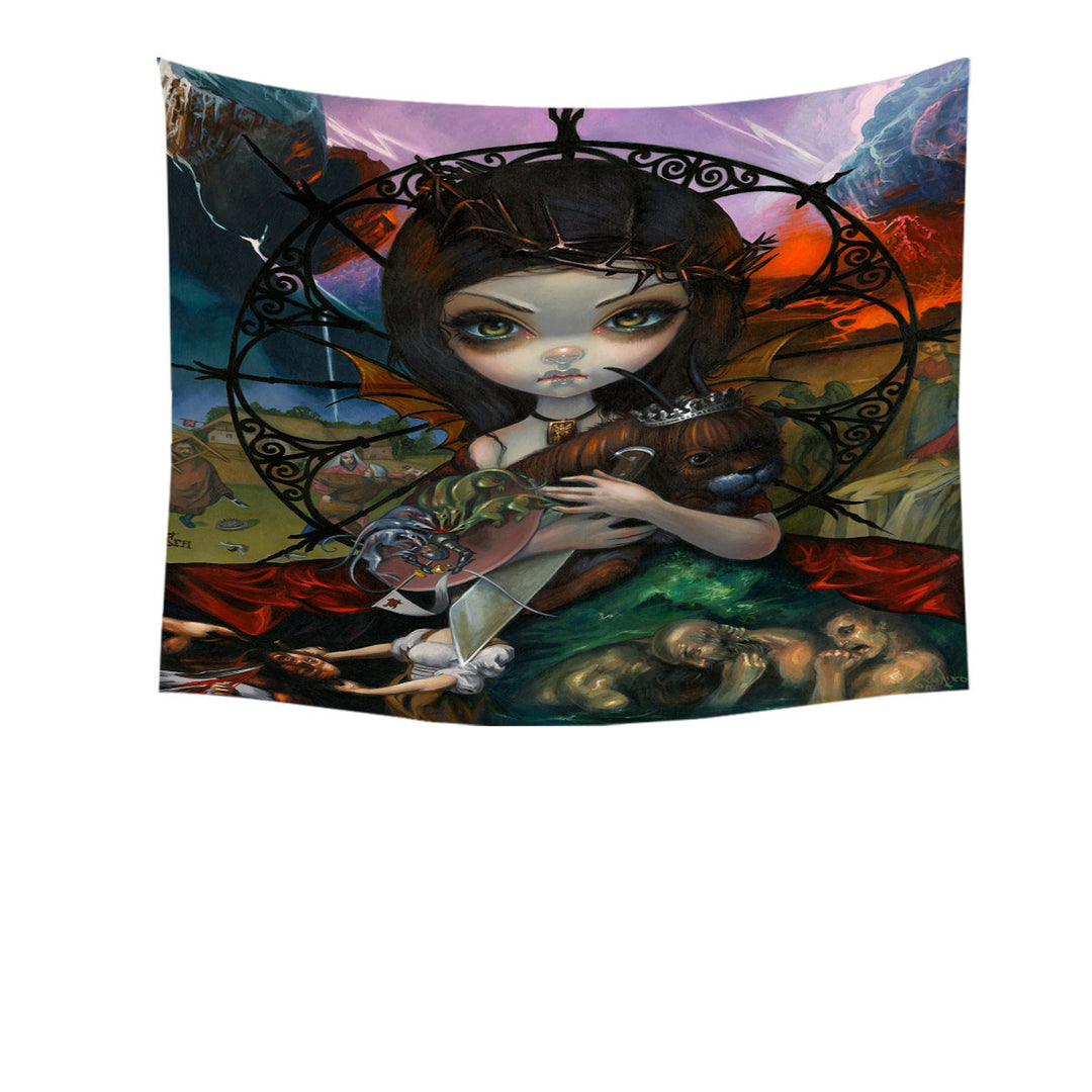 Fine Dark Art Unseelie Court Wrath Seven Deadly Sins Tapestry