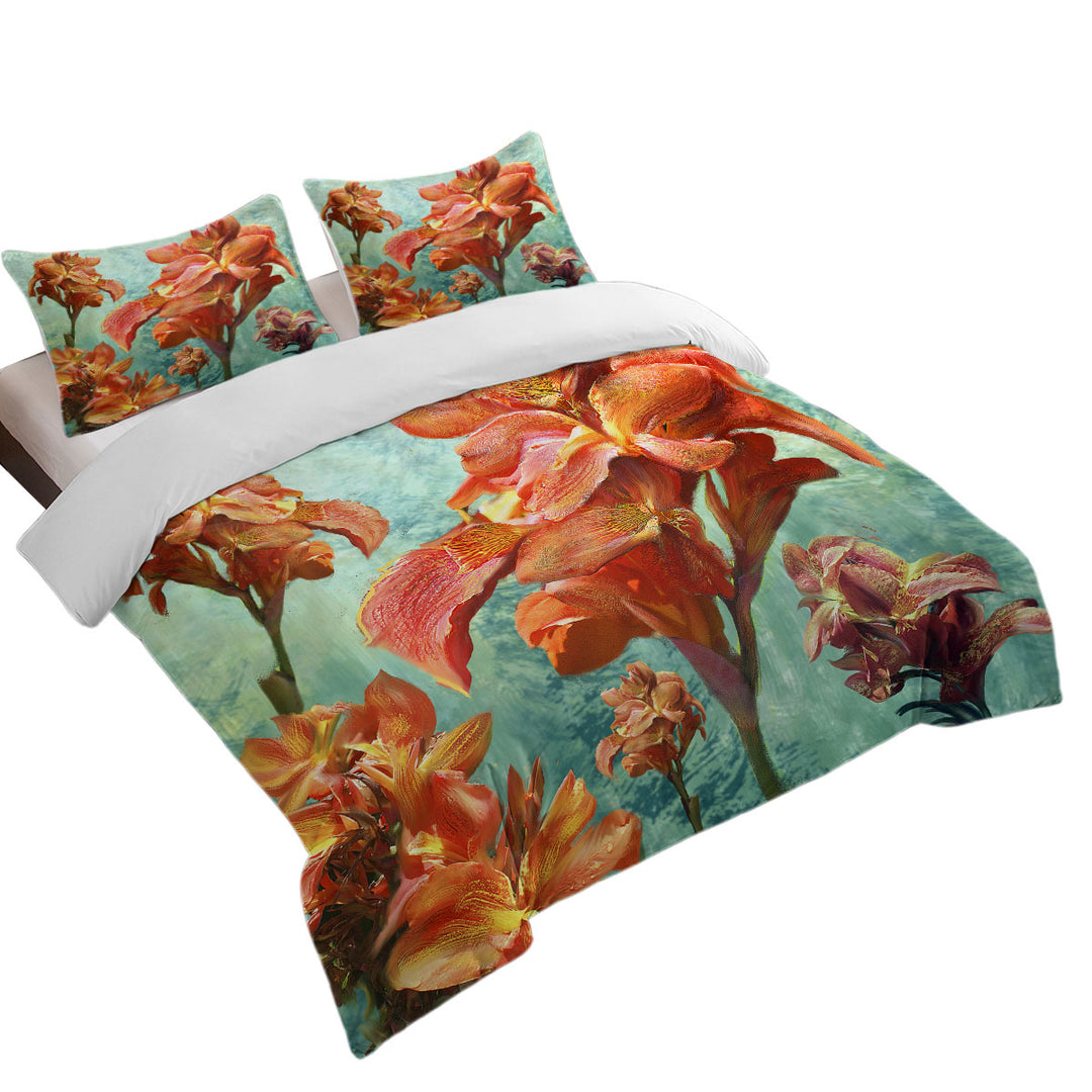 Fine Floral Art Orchid Bouquet Twin Duvet Covers