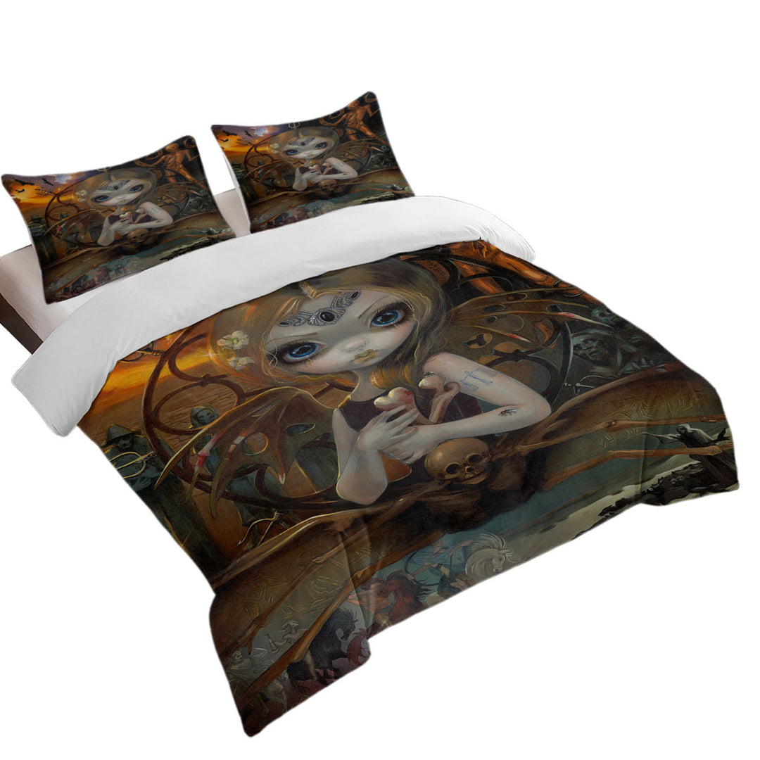 Fine History Art Unseelie Court Famine Spider Fairy Bed Covers