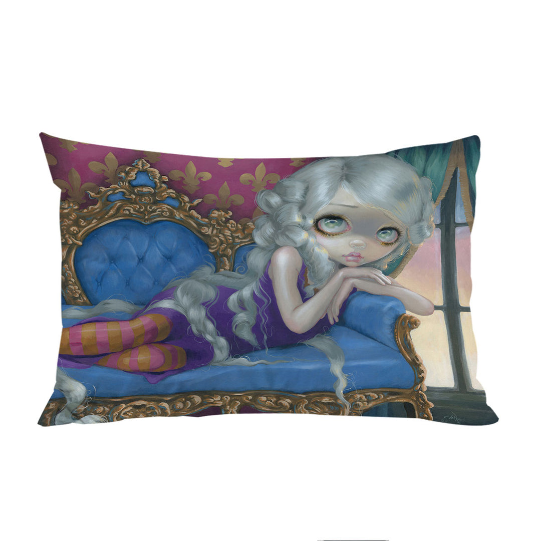 Fine Rococo Style Art Rapunzel at Twilight Pillowcase