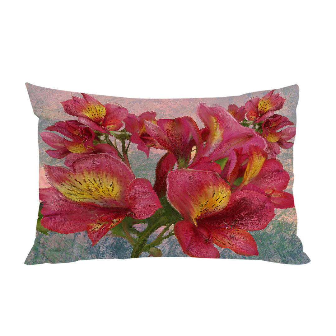 Floral Art Pink Orchid Pillowcase