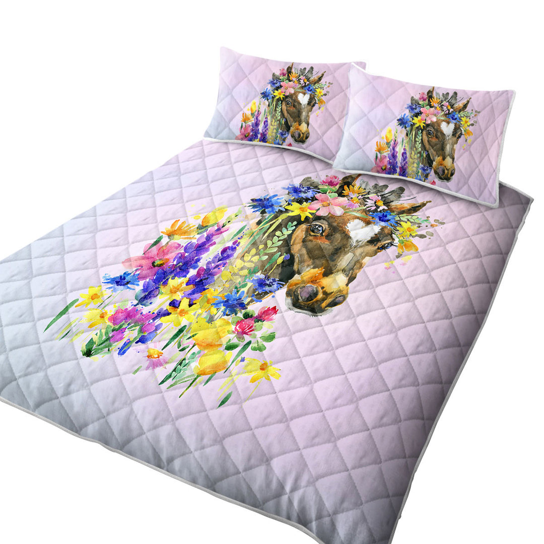 Floral Horse Quilts