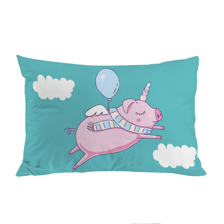 Flying Unicorn Pigs Pillow Cases