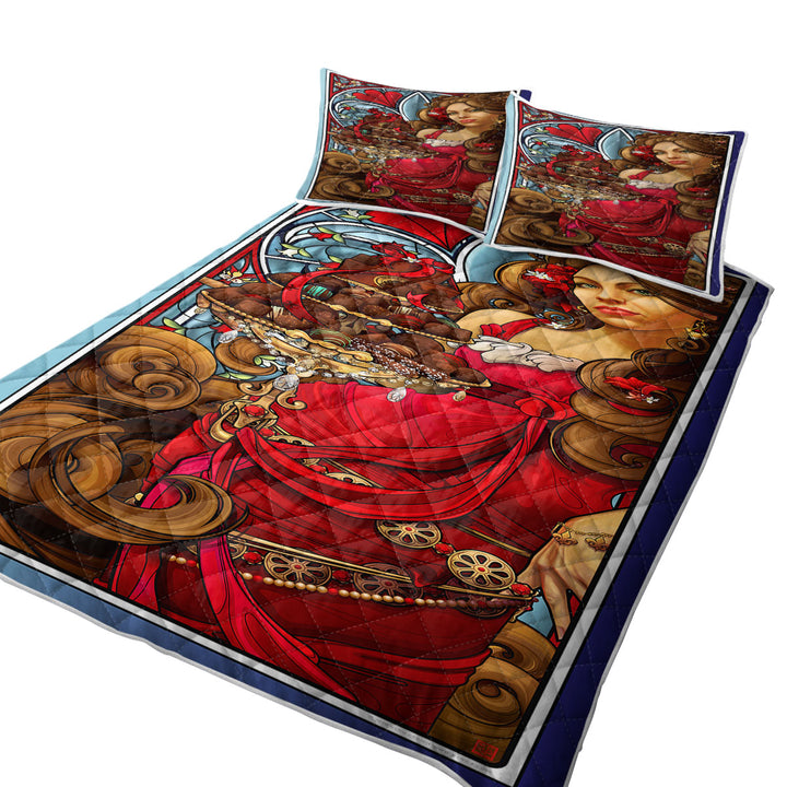 For the Love of Chocolate Beautiful Woman Twin Quilt