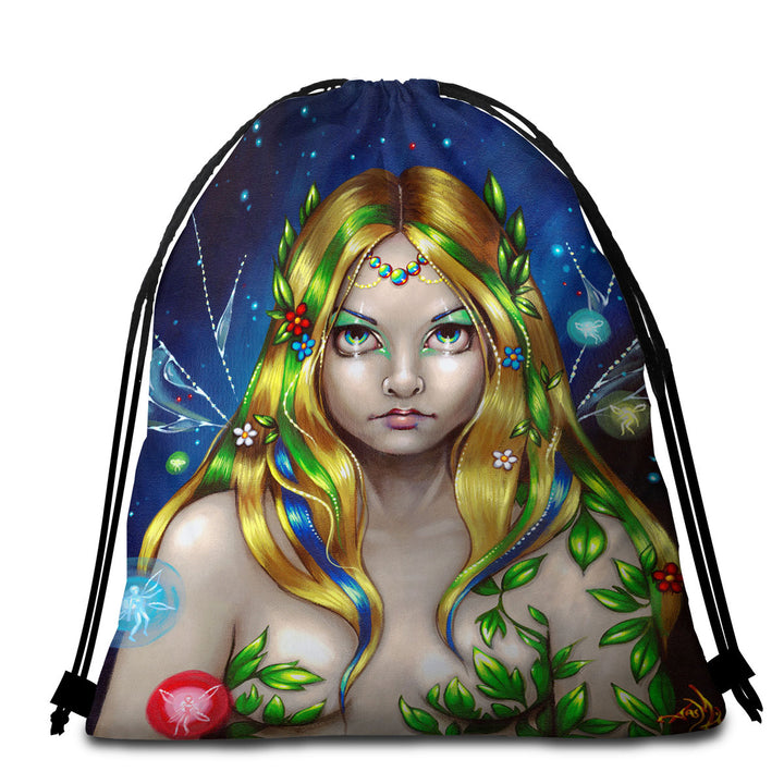 Forest Fairy Queen Titania Beach Towel Pack