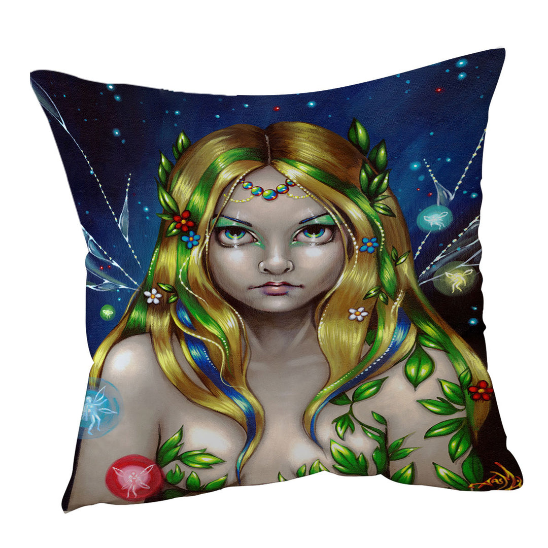 Forest Fairy Queen Titania Cushion Cover