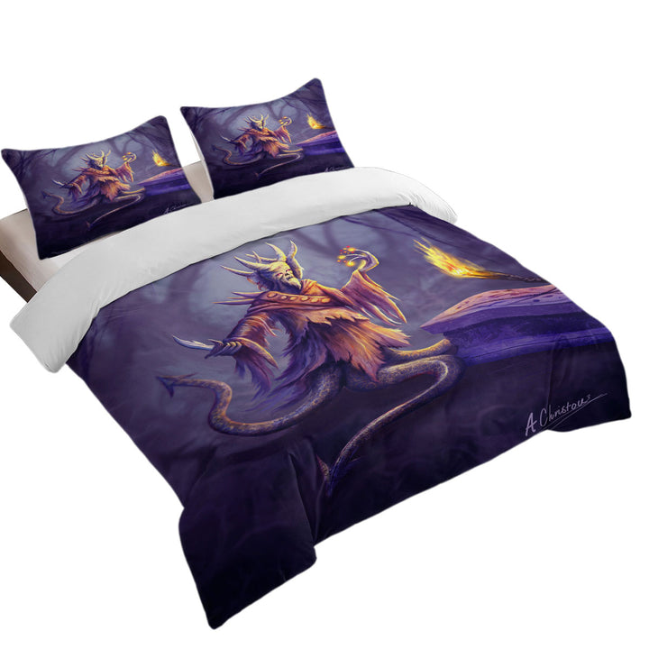 Frightening Fantasy Art Lord Altis the Monster Duvet Covers