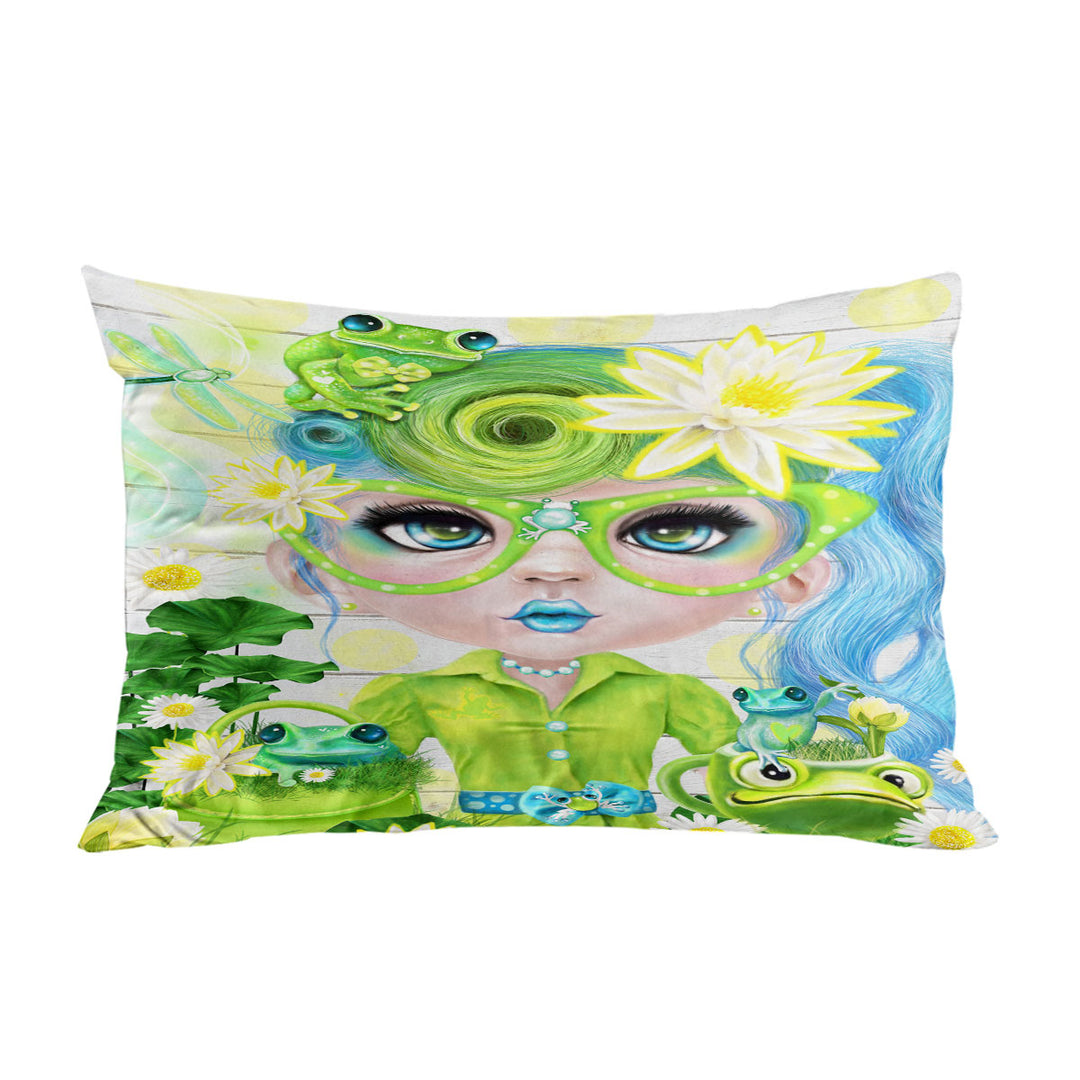 Frog Loving Felecia Munchkinz Gril Pillow Case Covers