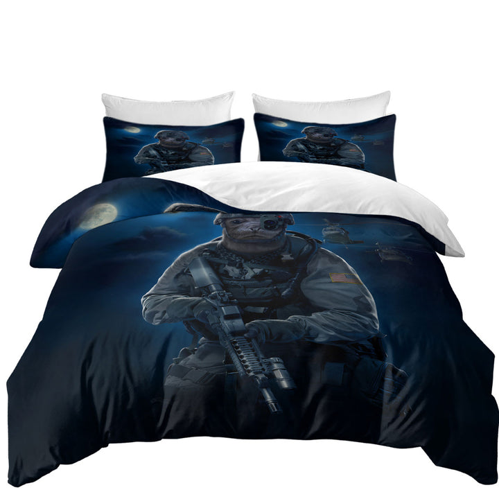 Funny Cool Animal Artwork the US Navy Seal Good Duvet Covers