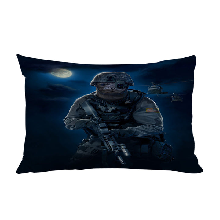 Funny Cool Animal Artwork the US Navy Seal King Pillow Cases