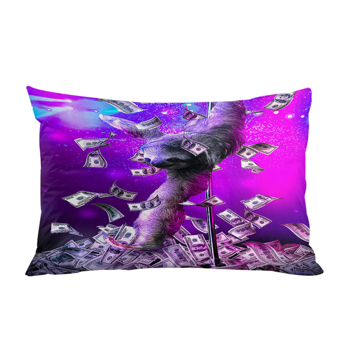 Funny Cool Art Dancing Pole Sloth Dance Pillowcase