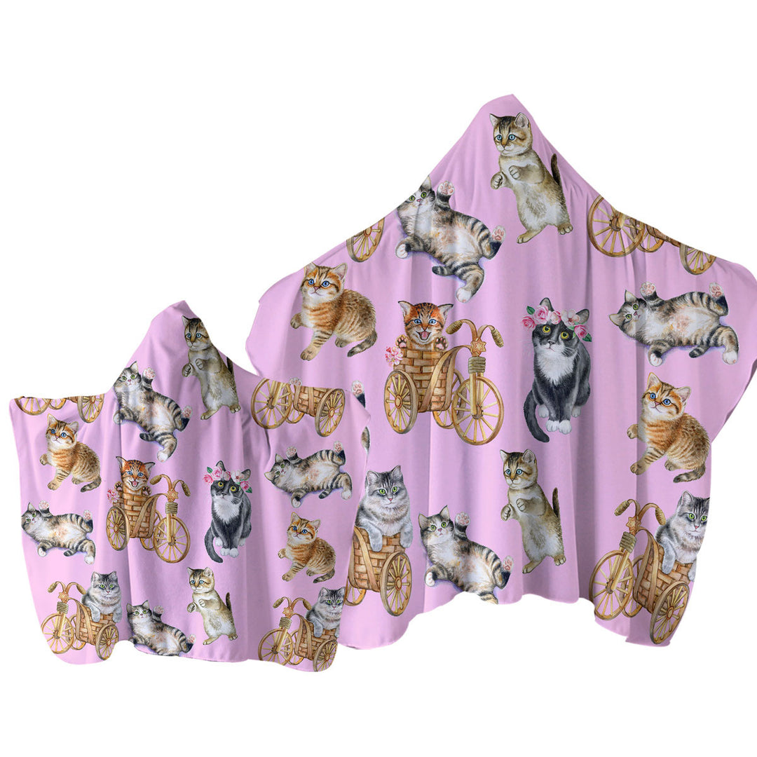 Funny Cute Cats Towel Hoodie