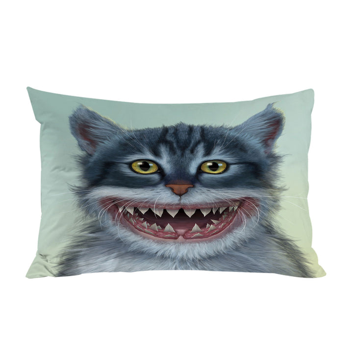 Funny and Cool Animal Artwork Sharkitten Shark vs Cat Pillowcases