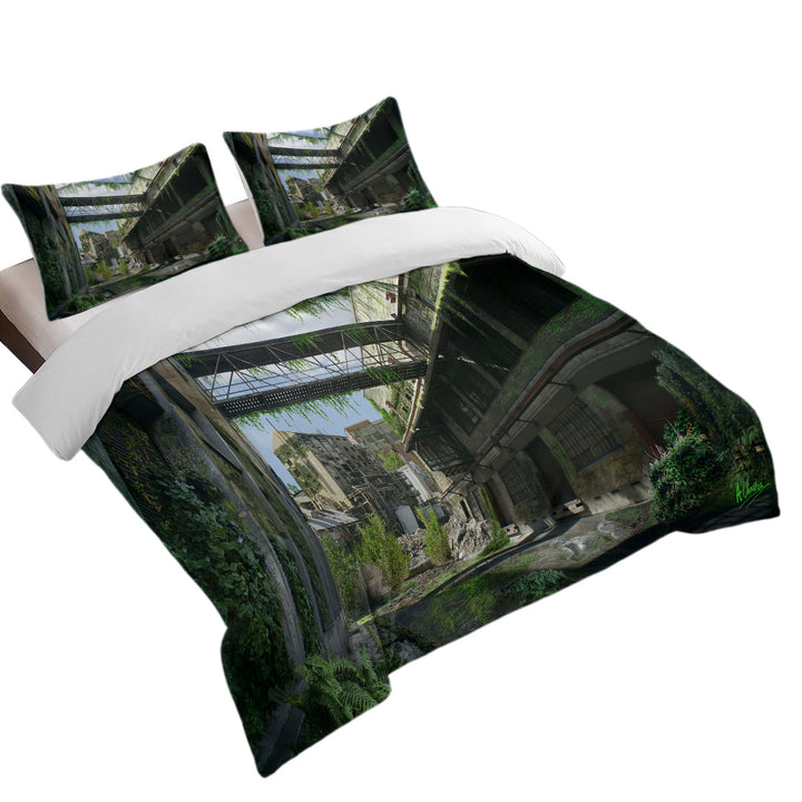 Future Art Abandoned City Queen Size Duvet Cover