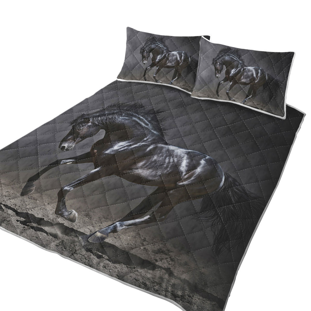 Galloping Black Horse Quilts