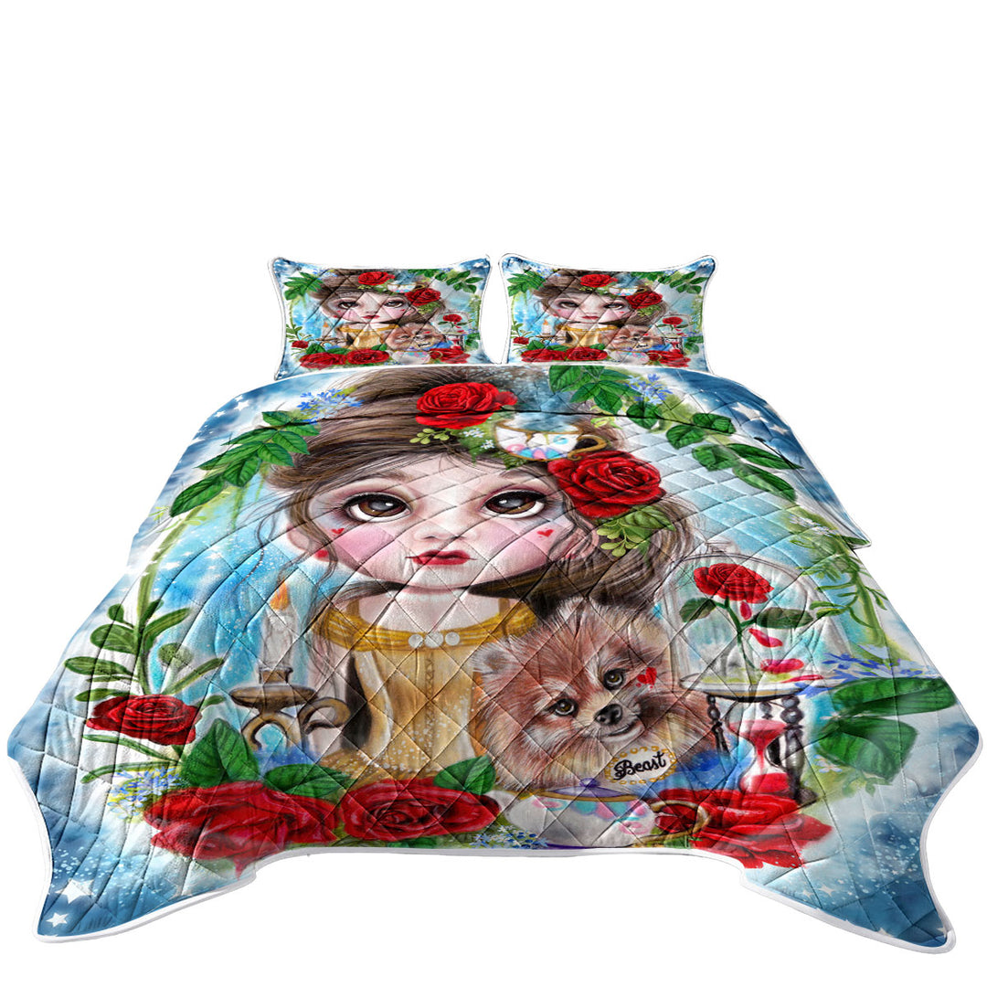 Girls Art Beauty and her Beast Coverlet