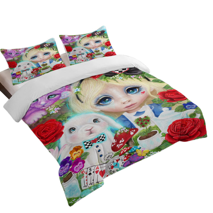 Girls Art Curious Little Alice Girl Coverlets