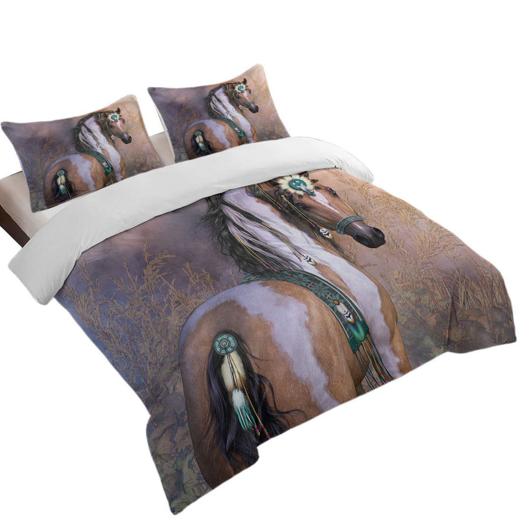 Good Duvet Covers with Daughter of the Wind Native American Girl Horse