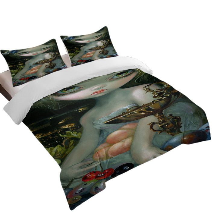 Good Duvet Covers with Fine Art Girl with Fruits and Golden Chalice