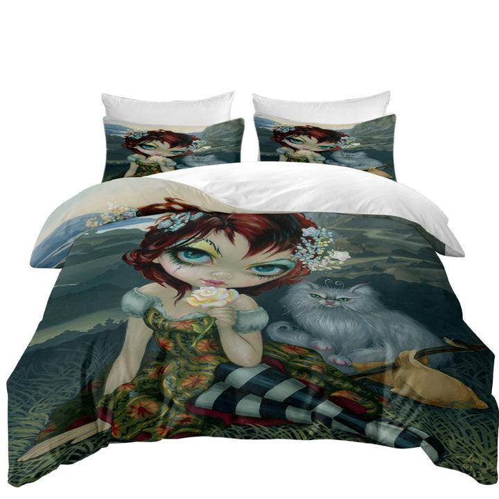 Good Duvet Covers with The Fool Card Beautiful Nomad and Her Cat