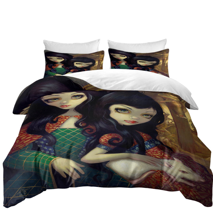 Good Duvet Covers with The Vampires Dark Art I Vampiri La Sorelle