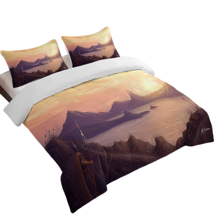 Good Duvet Covers with Warrior Long Journey by The Lake