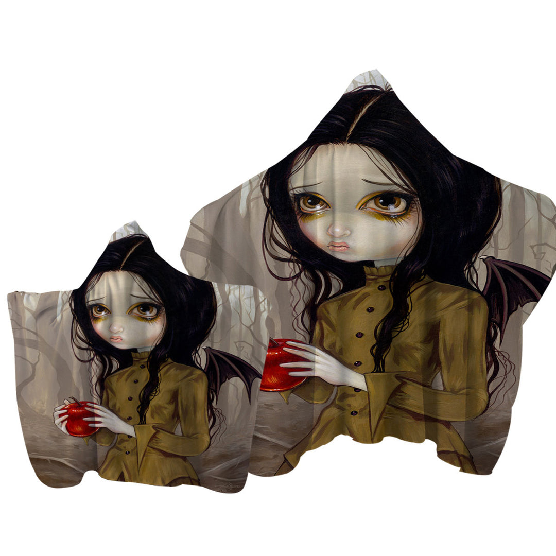 Goth Fairy Melancholy Autumn Is My Last Chance Towel with Hood