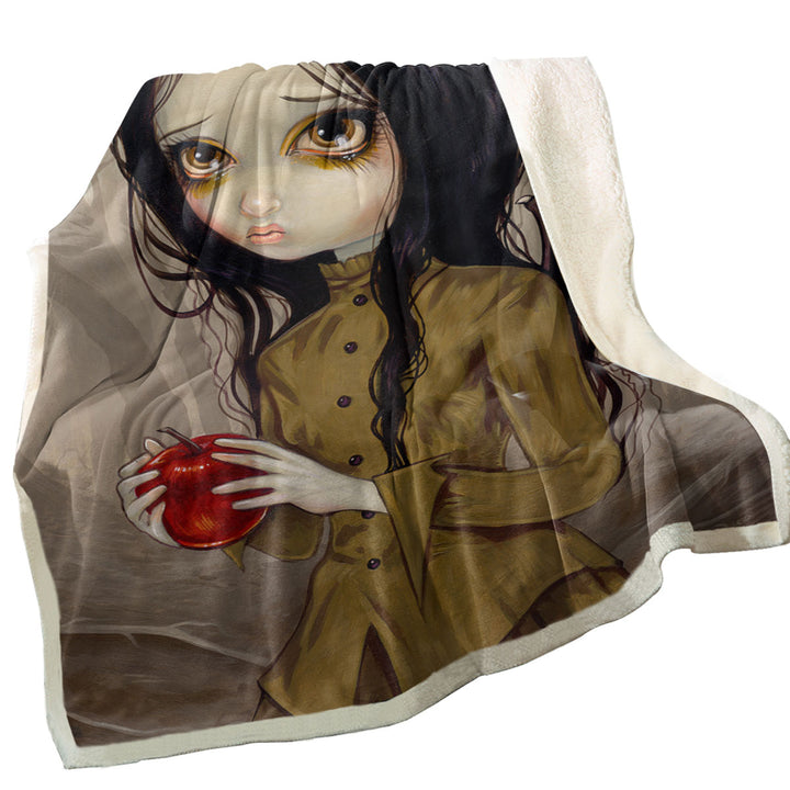 Goth Fleece Blankets Fairy Melancholy Autumn Is My Last Chance