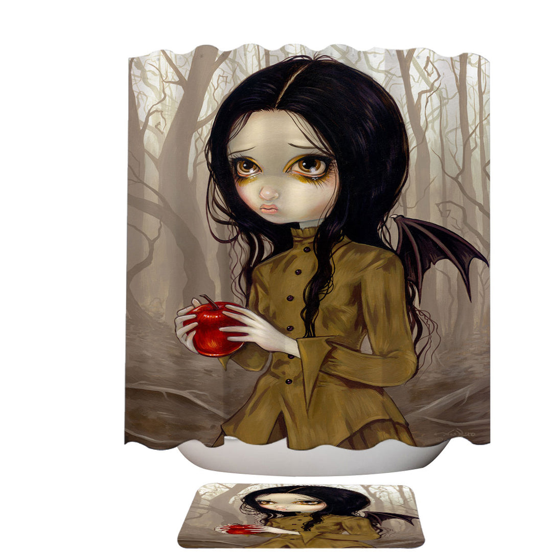 Goth Shower Curtain Fairy Melancholy Autumn Is My Last Chance