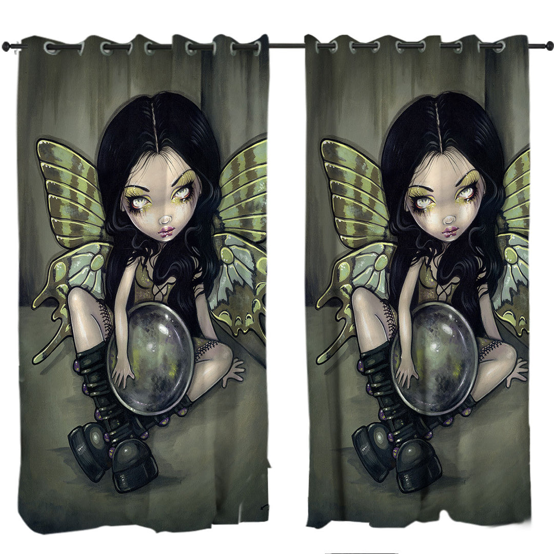 Gothic Art Prints the Mildew Fairy Curtains for Living Room